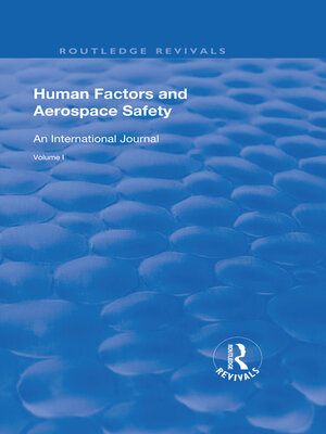 cover image of Human Factors and Aerospace Safety